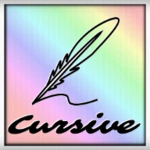 easy cursive handwriting android application logo